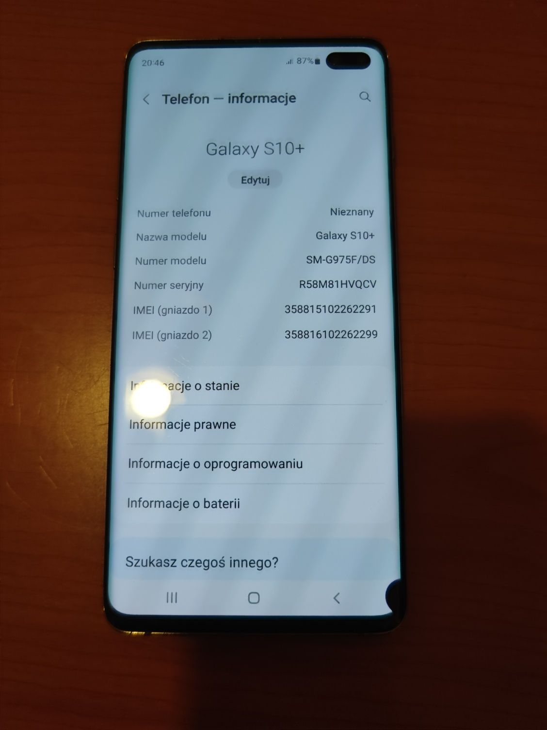 Samsung Galaxy s10 Plus