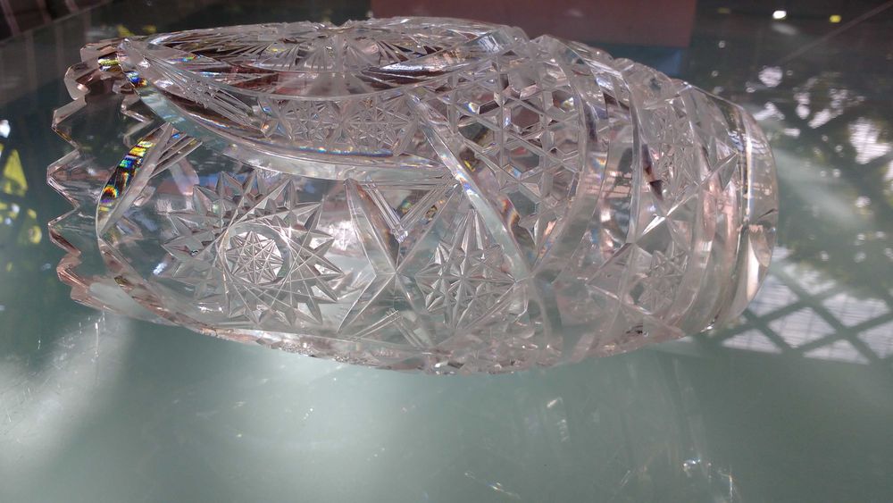 Wazon kryształowy, wysokość 21,5cm