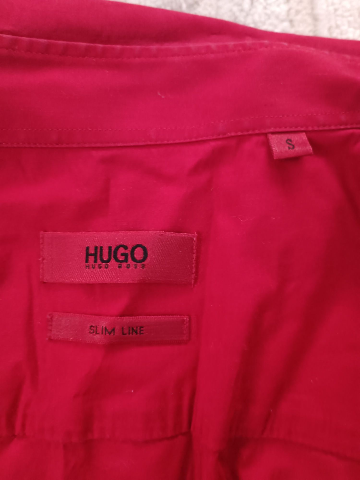 Czerwona koszula męska Hugo Boss r.S