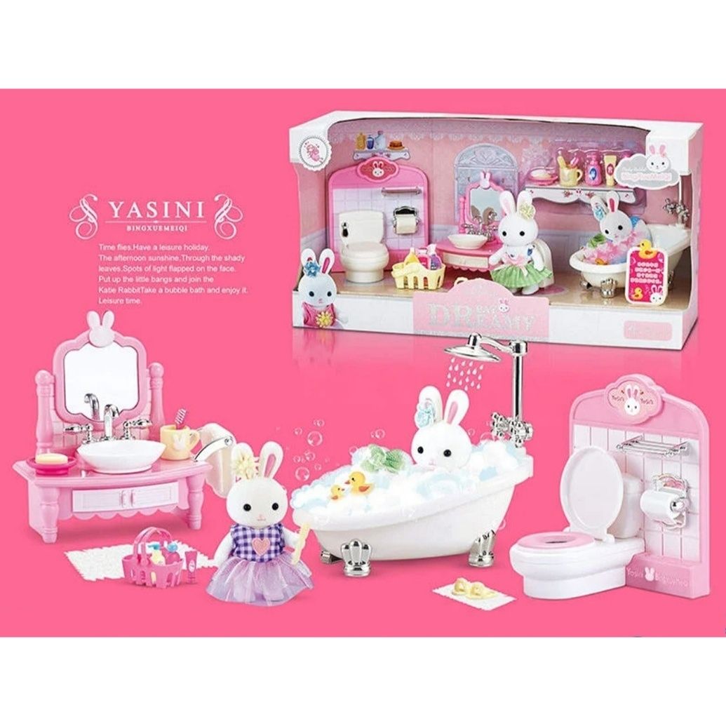 Набор кукольной мебели Лол «Счастливая семья», кухня, спальная, ванная