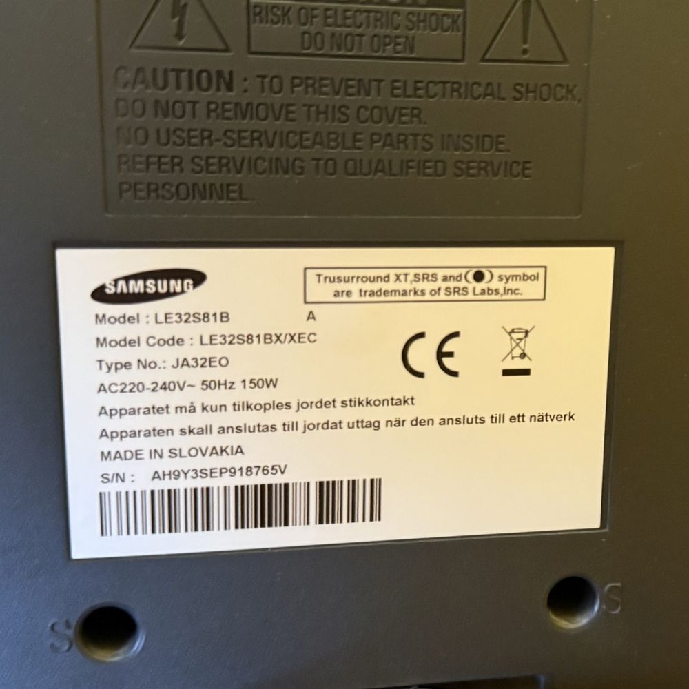 Telewizor 32 cale SAMSUNG LE32S81B + pilot