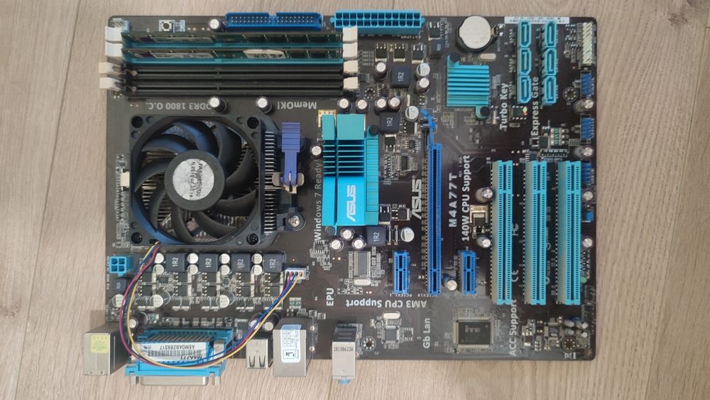 Материнська плата Asus M4A77T+проц+ОЗП