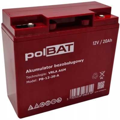 Аккумуляторная батарея гелевая Polbat AGM 12V 20Ah (PB-12-20-A)