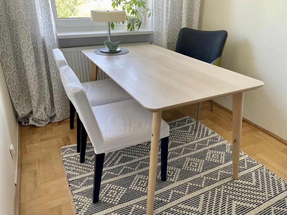 IKEA okazja! Lisabo stół drewniany solidny duży jasny