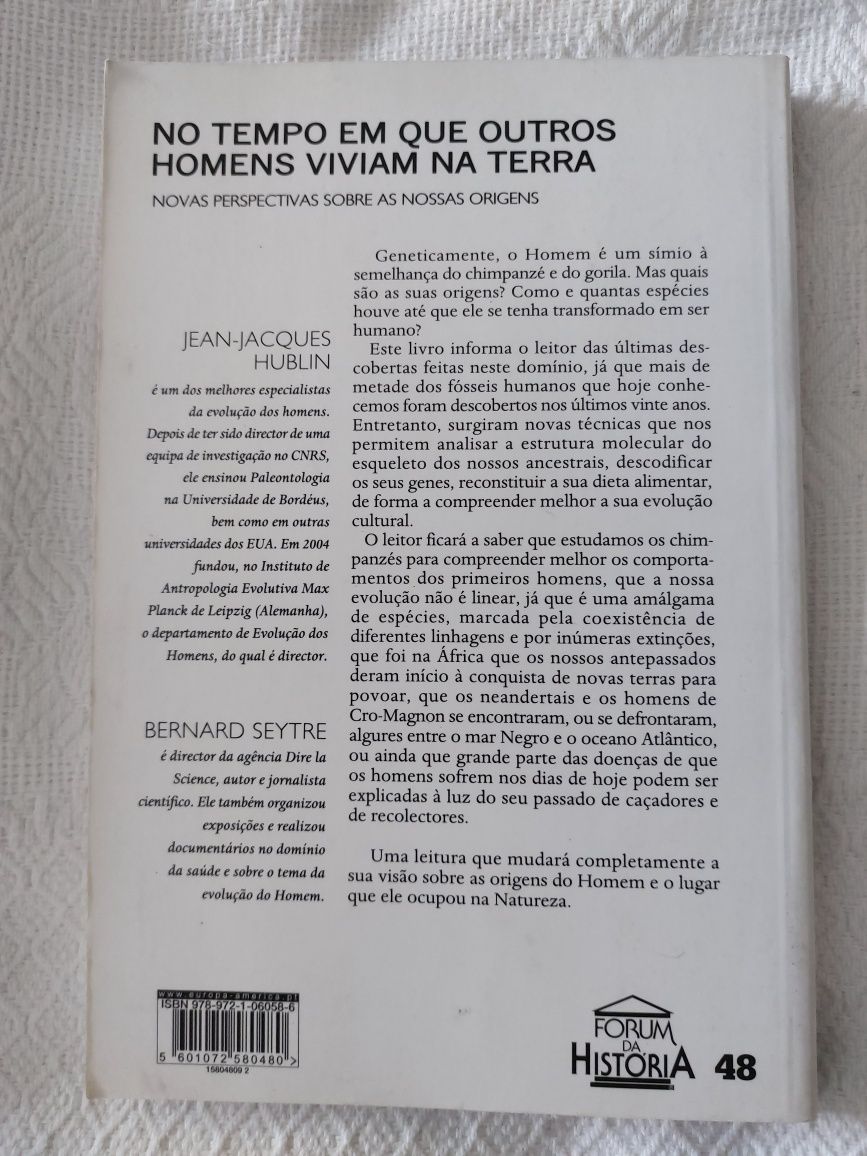 Livro " No tempo em que outros homens viviam na terra "