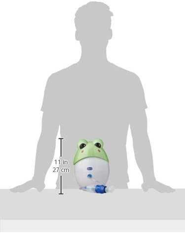 Nebulizator Chicco Żaba 1ml w 5min. ustnik maski dla dzieci NOWE