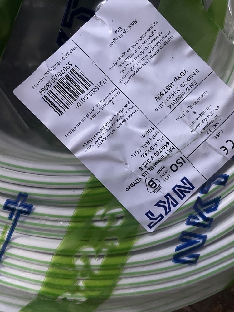 Kabel NKT 3x2,5 2x 100m