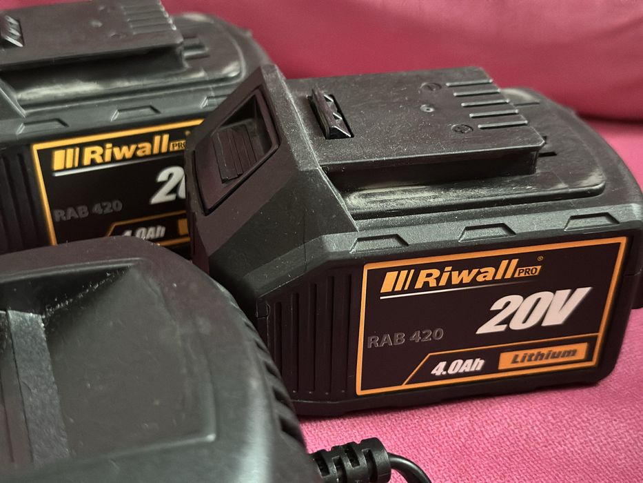 Kosiarka Akumulatorowa Riwall 40V | 2 Baterie + 2 Ładowarki!