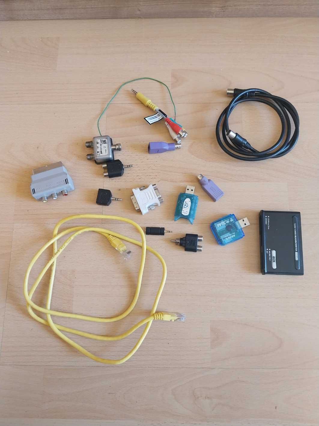 kable, przejściówki, port, zasilacze euro cinch usb 8 za szt do nego