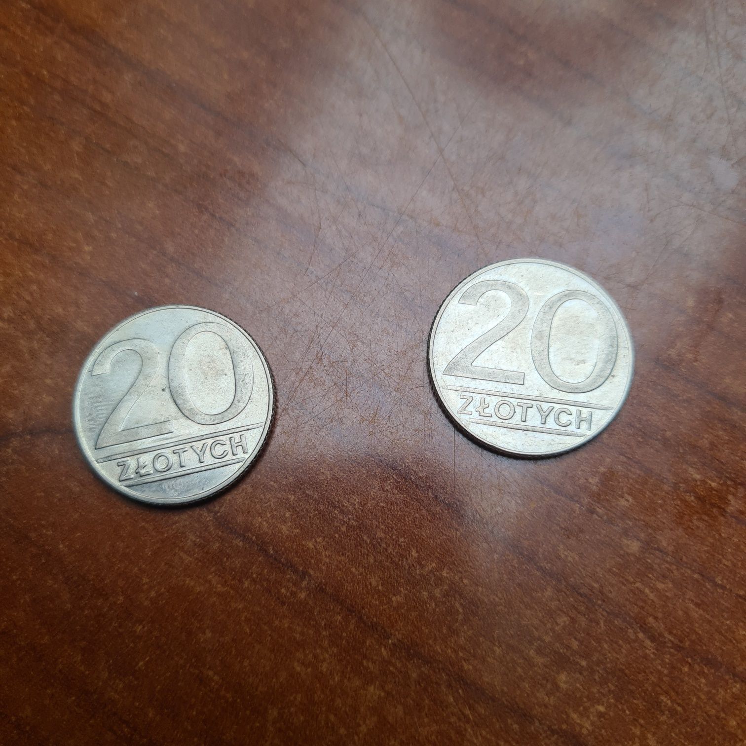 Monety obiegowe  z przed denominacji 20 zł zestaw