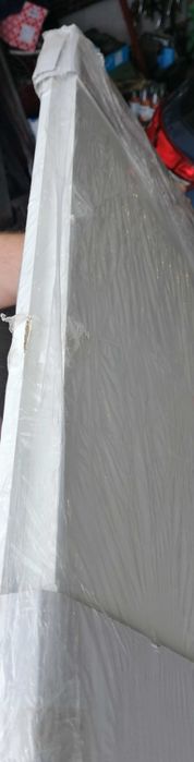 Białe drzwi łazienkowe o szerokości 80 cm, lewe. Nowe,