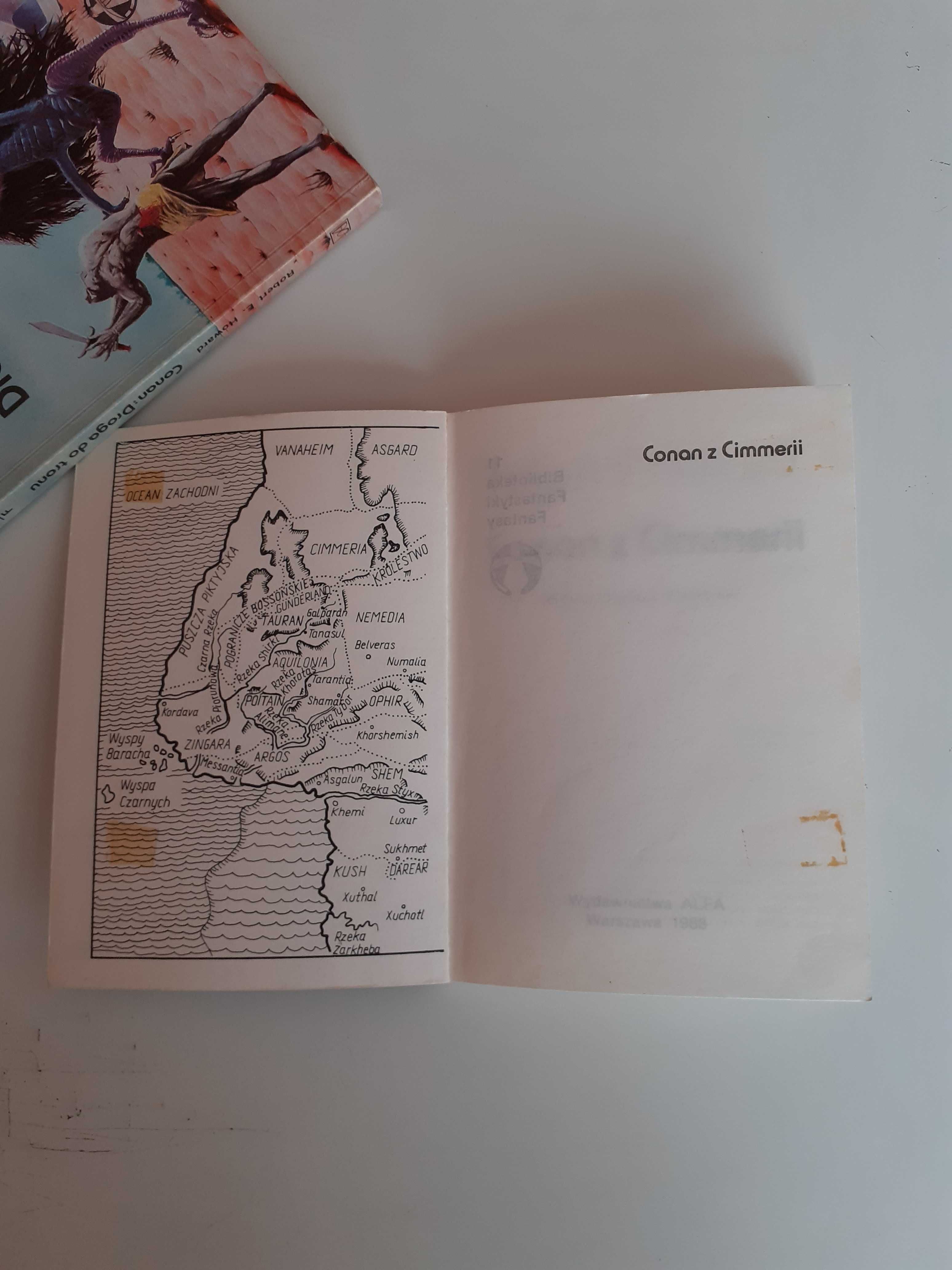 Nowa z wadą książka Robert E. Howard Conan z Cimmerii vintage 1988 r.