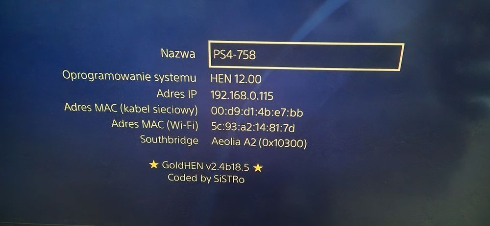 PlayStation 4 hen firmware 12.00