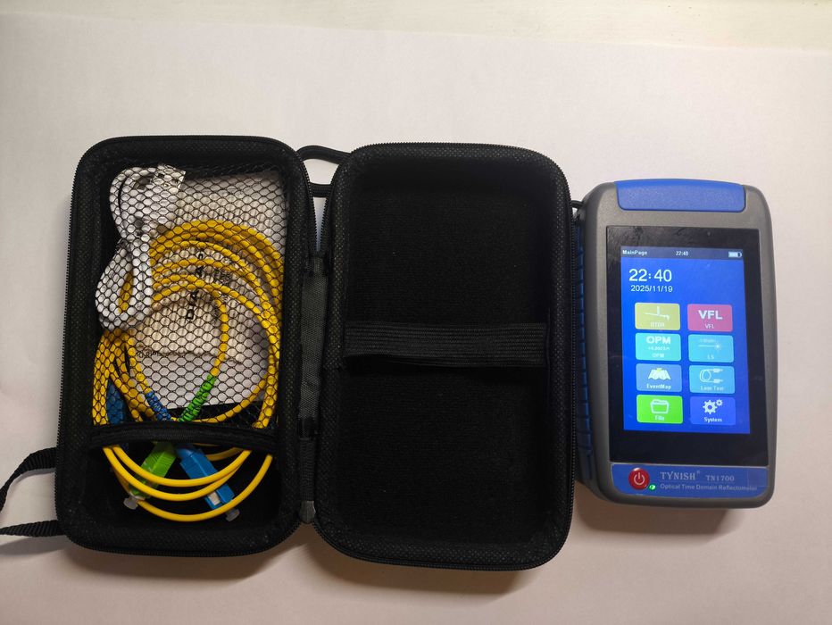 Reflektometr OTDR tester światłowodów