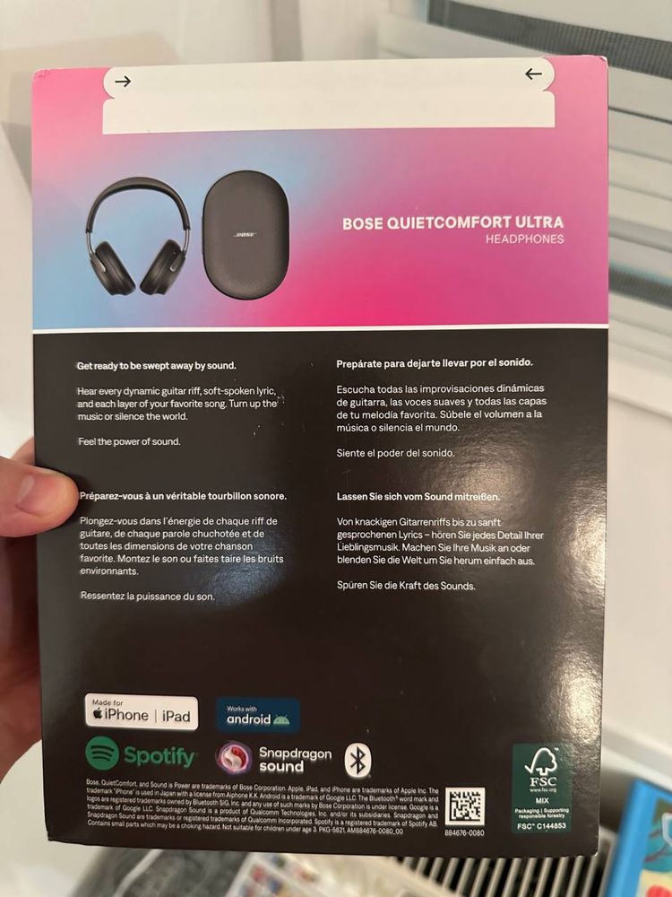 Навушники Bose QuietComfort Ultra, нові, оригінал, з Німеччини