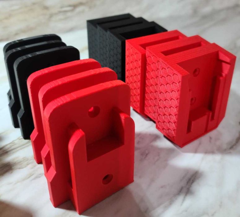 Uchwyt na baterie Milwaukee M18 – mocowanie ścienne | Druk 3D