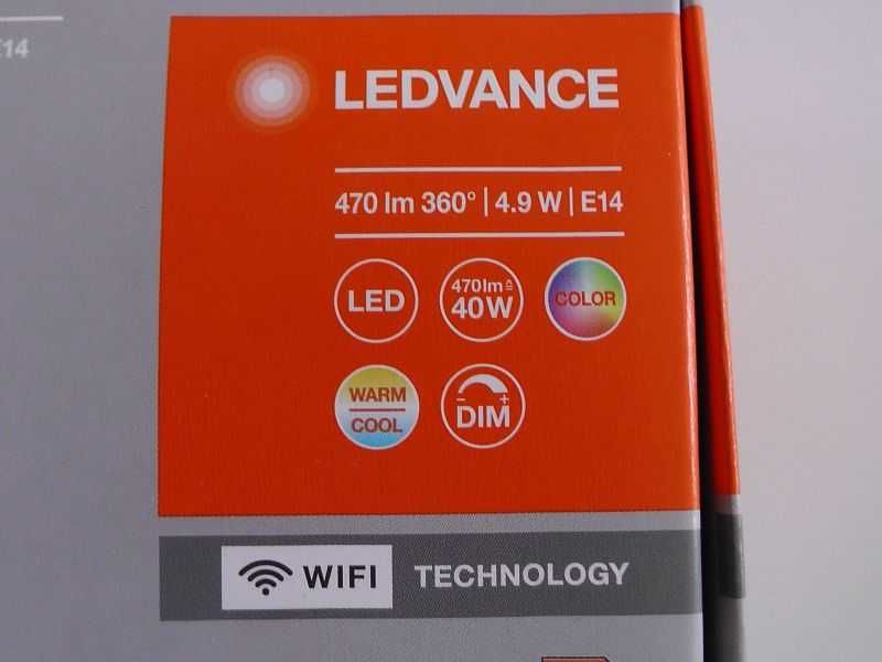 Żarówka LED E14 4,9W RGBW SMART+ WiFi sterowana smartfonem S