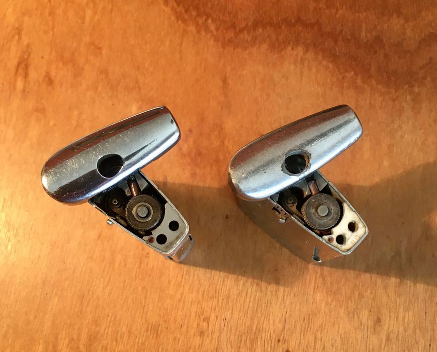 RONSON - 2 isqueiros com fuga de gás (ver texto)