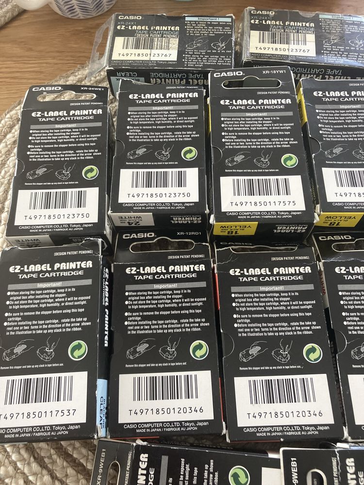 Casio EZ-Label Printer tape cartridge 14 sztuk