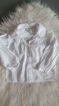 Biała bawełniana elegancka koszula stan idealny rozm. 98 cm