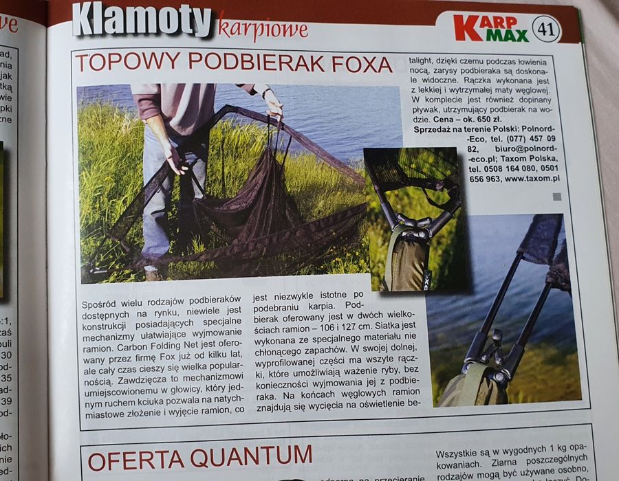 Sprzedam podbierak FOX carbon landingnet 50`.. Najlepszy podbierak FOX