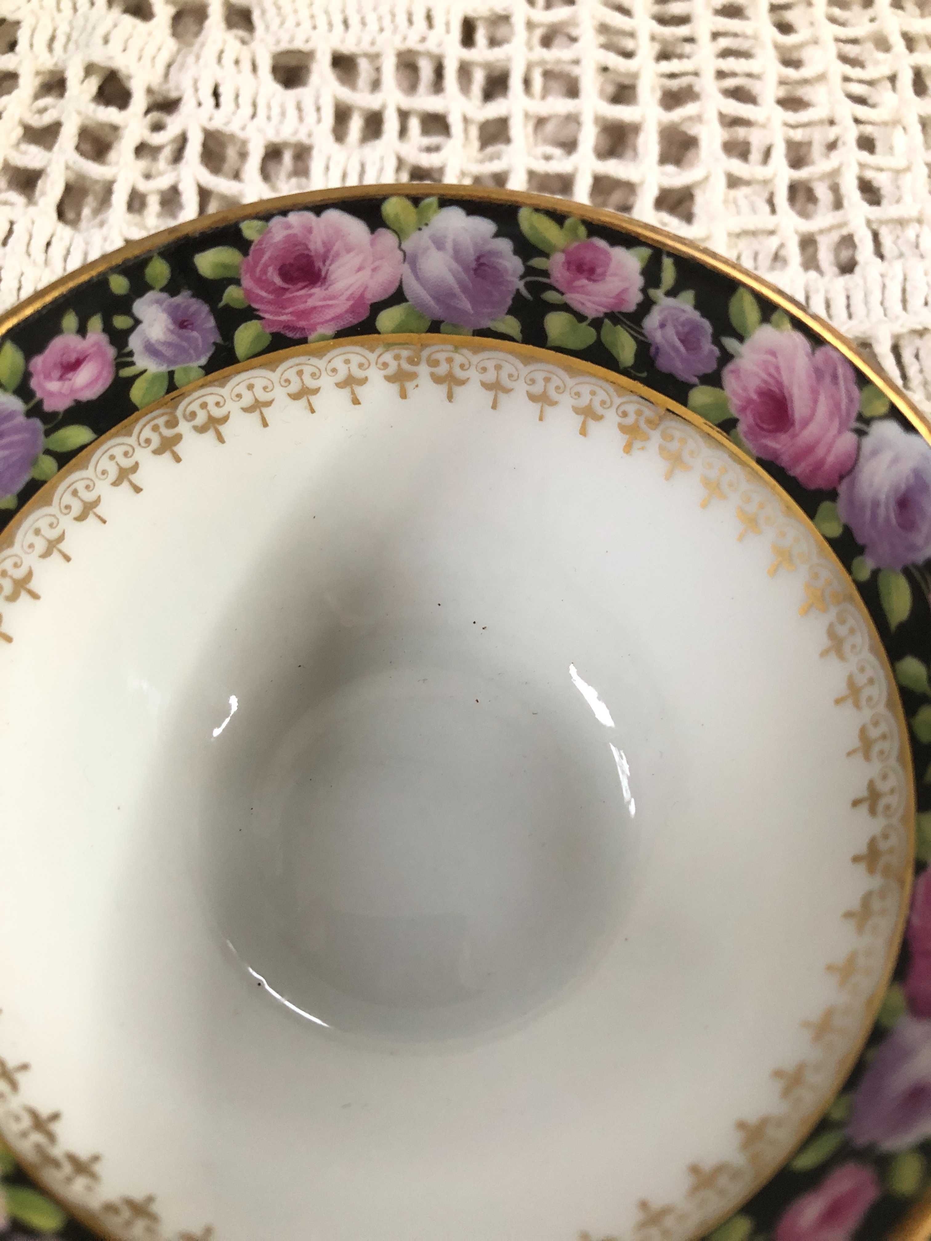Filiżanka talerzyk porcelanowy KPM Germany porcelana świąteczny duo