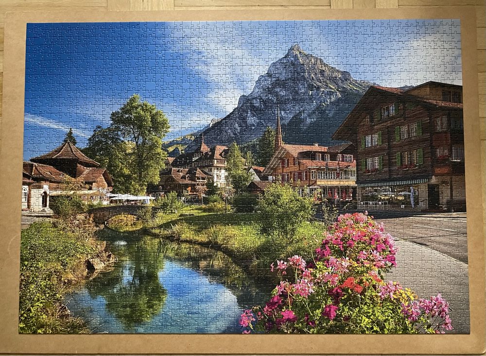 Puzzle Trefl 1000 + 2000, Toledo, Hiszpania i Alpy latem