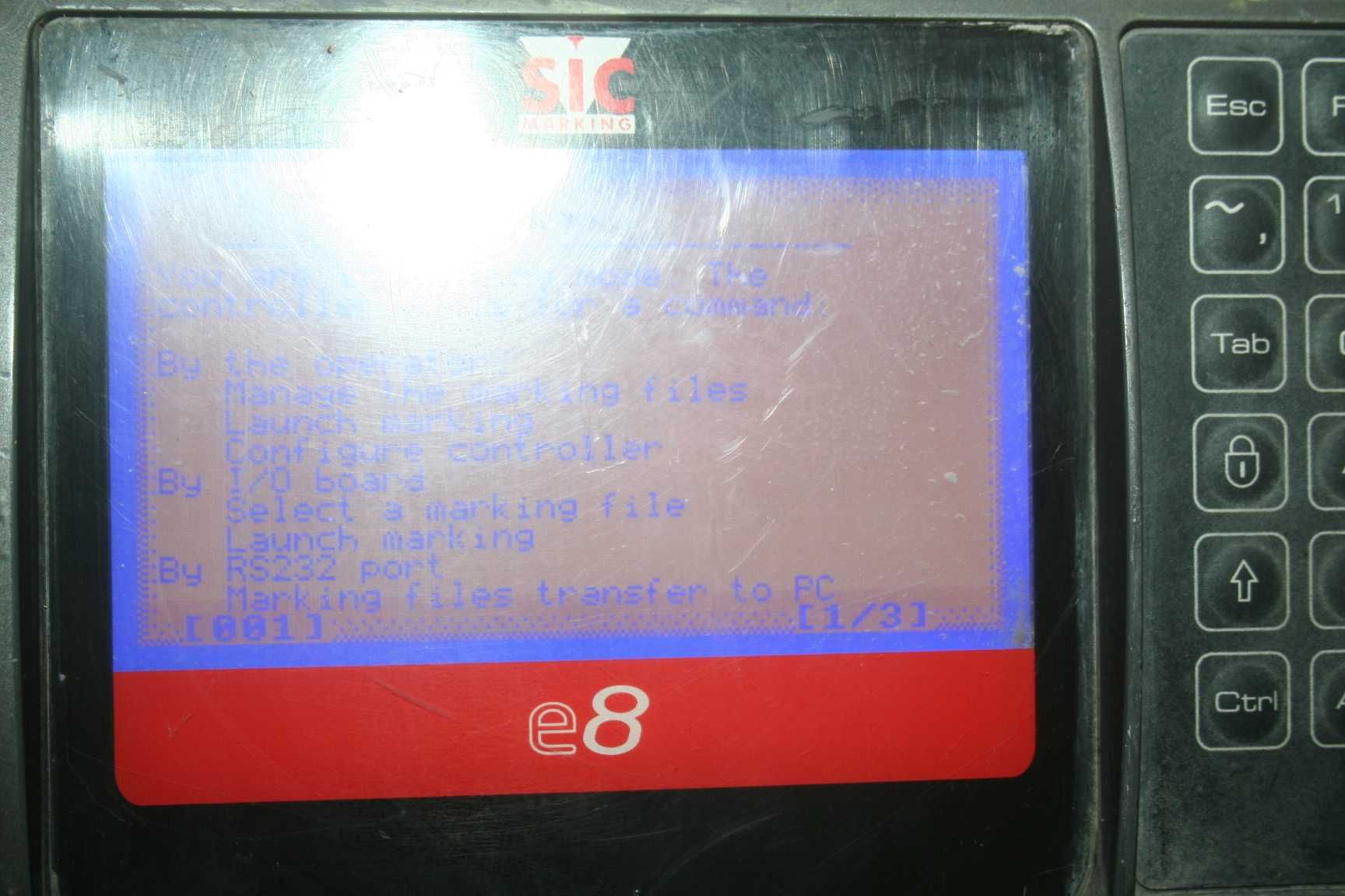Kontroler SIC MARKING od urządzenia do grawerowania,  model E8