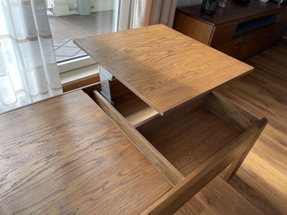 Drewniana ława stolik kawowy