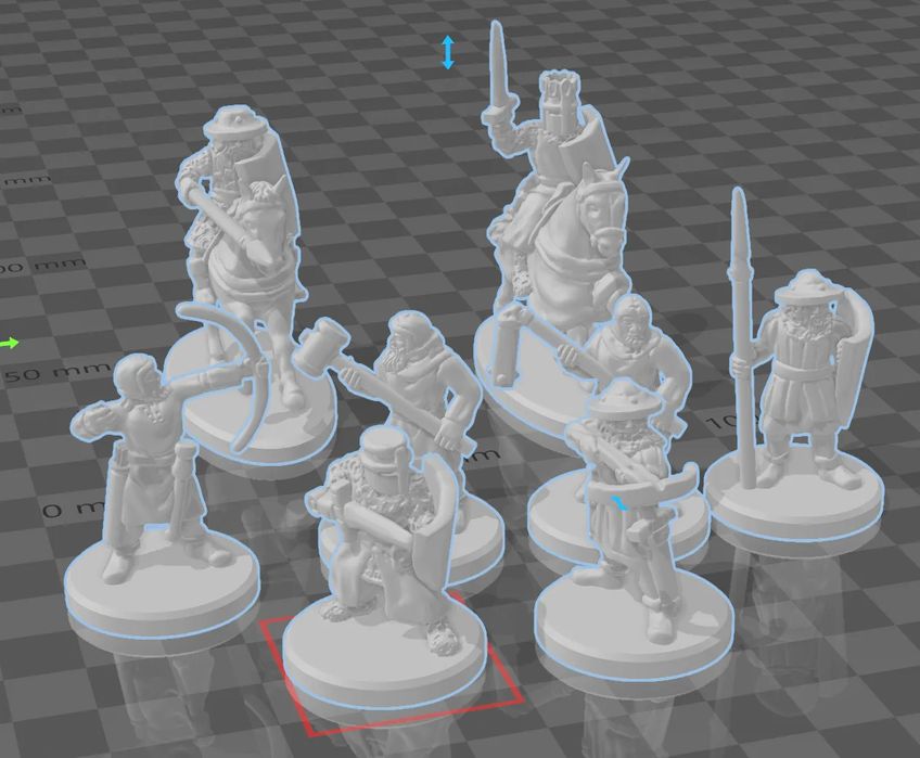 Pack de Miniaturas - Milícia Humana D&D