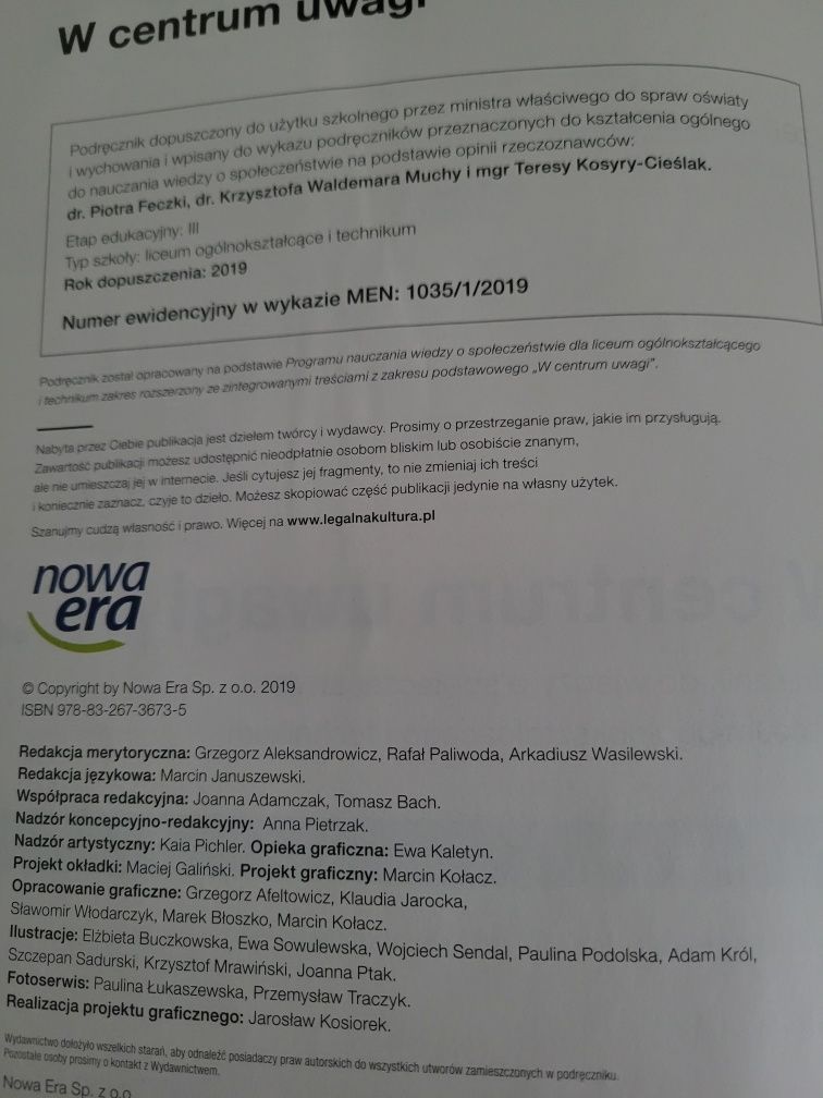 Podręcznik W centrum uwagi 1