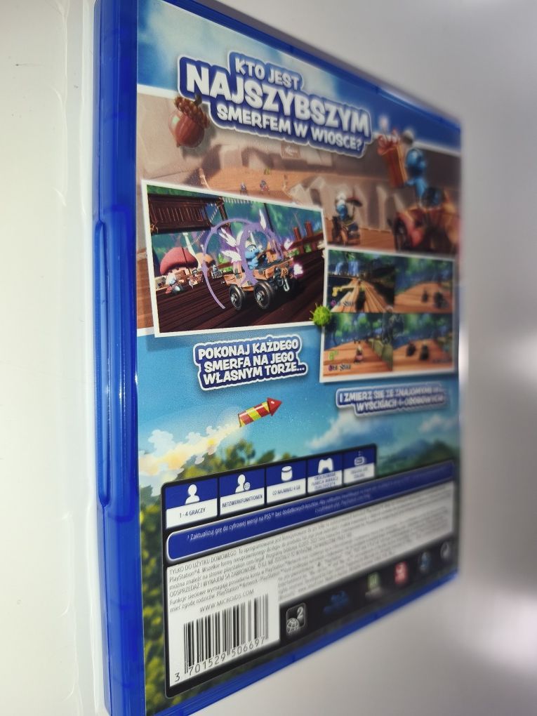 Gra Ps4 Smerfy Kart PL gry PlayStation 4 Crash Spyro Rayman Lego Sonic