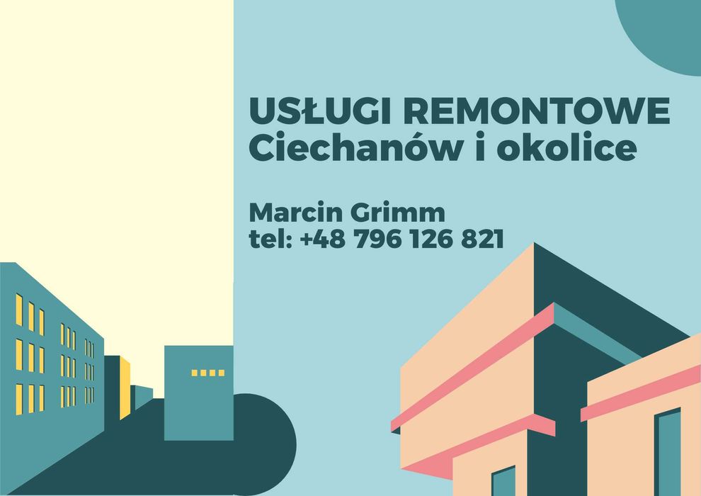Usługi remontowe - Ciechanów i okolice