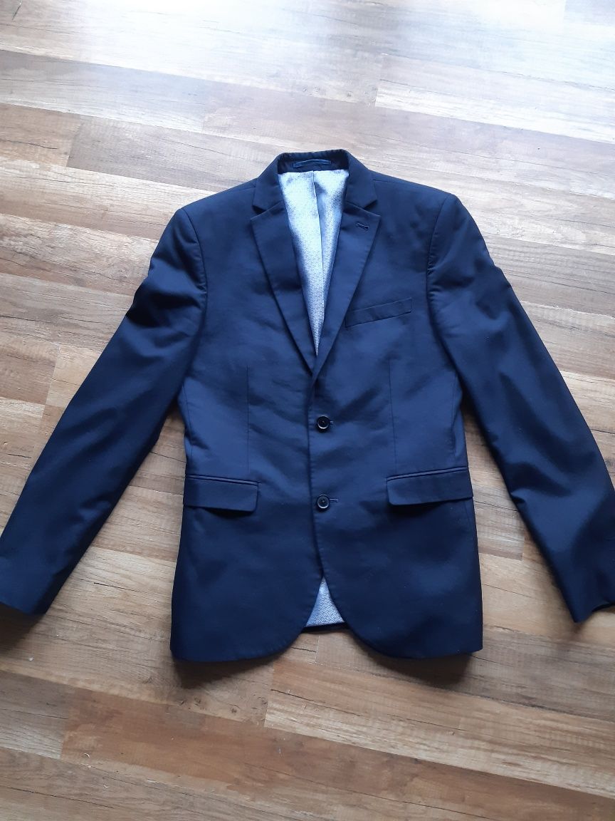 Marynarka granatowa M next Slim fit 38 garnitur elegancki żakiet men