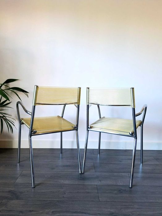 Cadeiras de braços "Spaghetti" 70/80s.  Vintage Armchairs