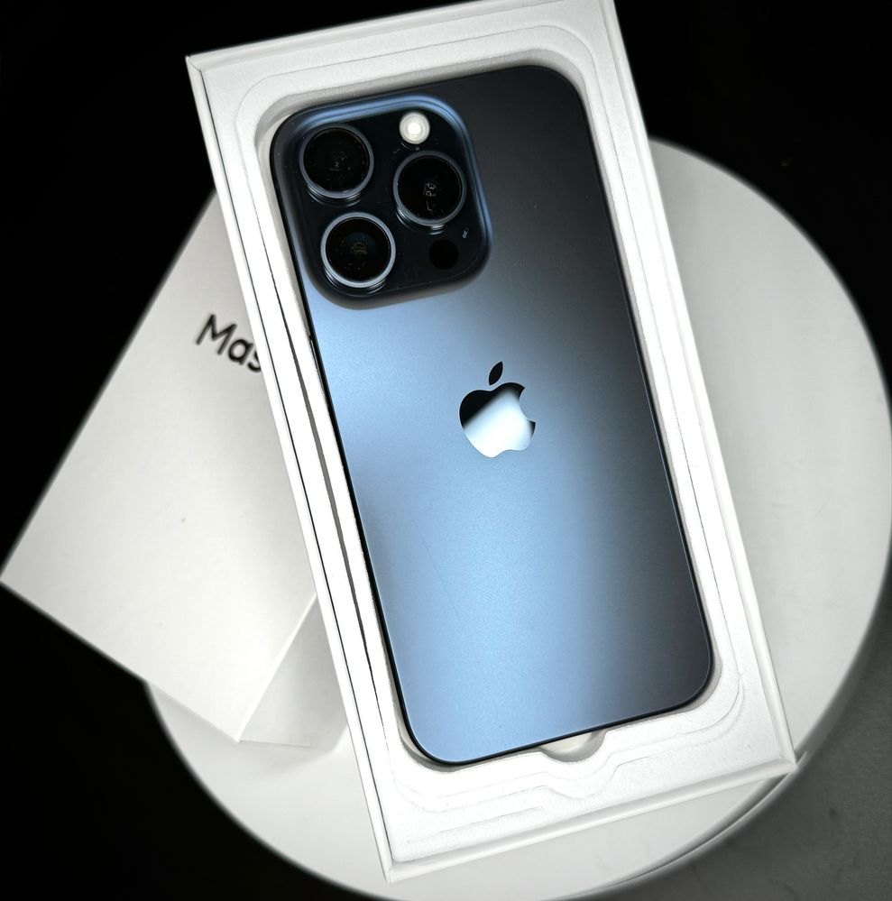 Apple iphone 15 pro 256gb blue jak nowy 100% bat 6msc gwar