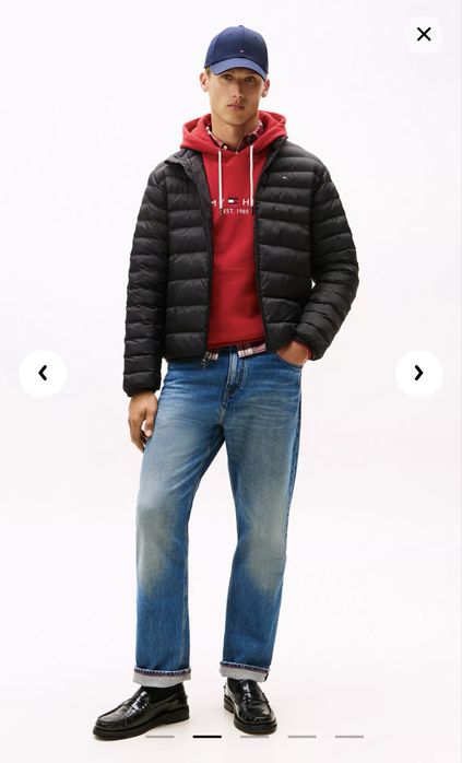 Куртка пуховик Tommy hilfiger чоловіча, чорна