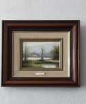 Quadro com pintura a óleo.