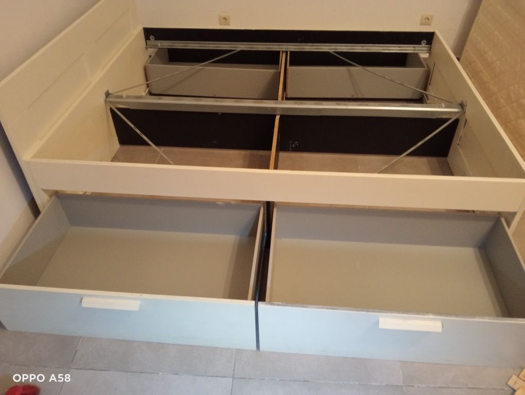 Vendo cama 160×200 IKEA com arrumação+colchão