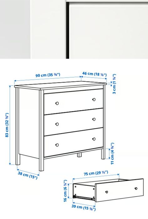 Komoda Koppang 2 sztuki