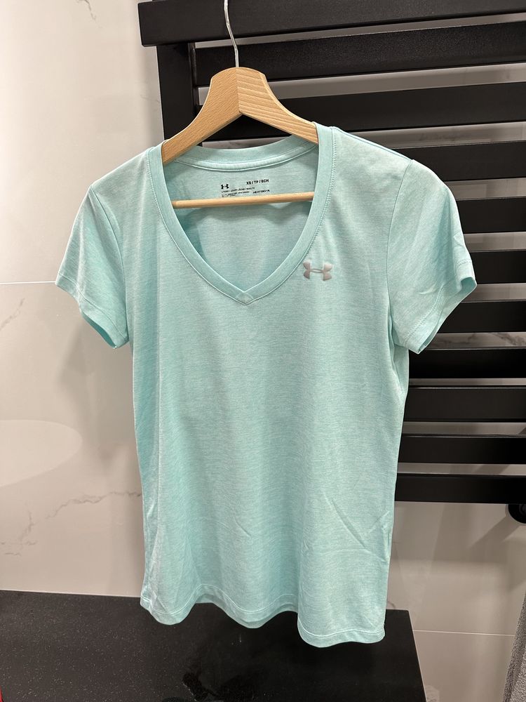 Bluzka sportowa under armour damska jasnoniebieska XS/tp/ech heatgear