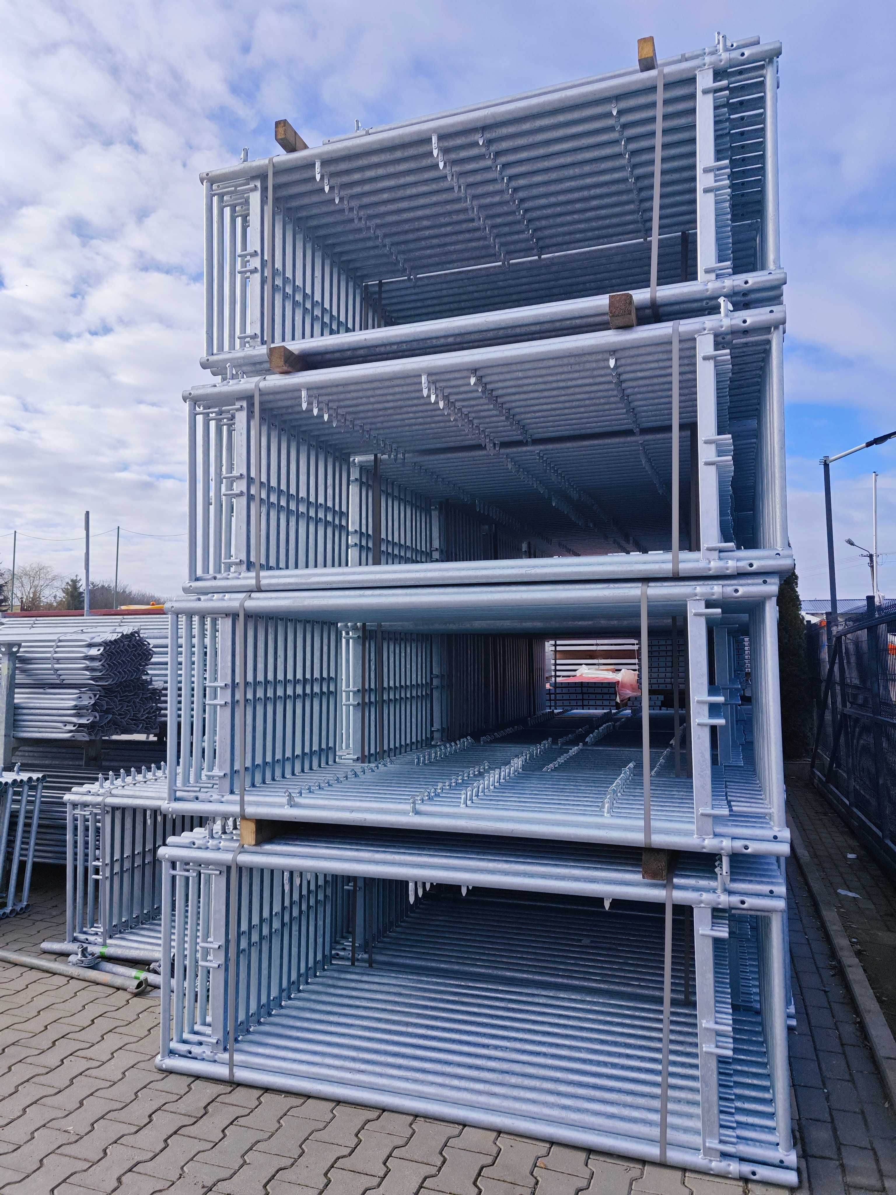 Rusztowanie elewacyjne fasadowe Plettac P70 6,5x54/351m2 nie używane