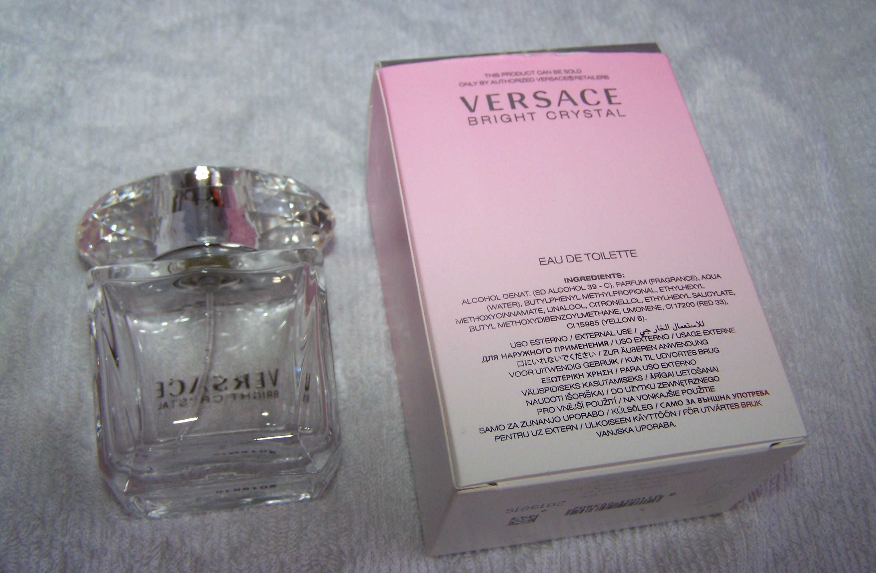 Флакон из под парфюма  VERSACE BRIGHT CRYSTAL 30 мл с коробкой