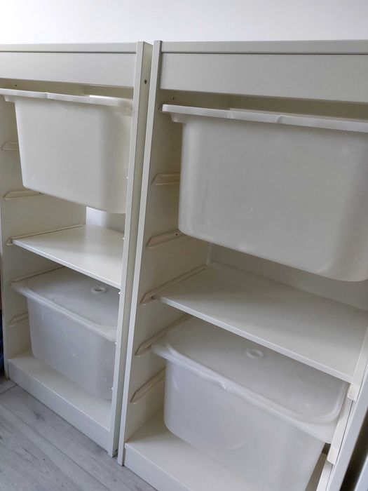 IKEA TROFAST Regał z pojemnikami biały