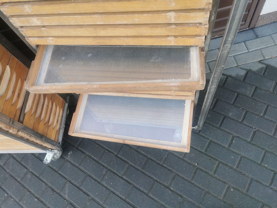 Wózek regał piekarnicza inox