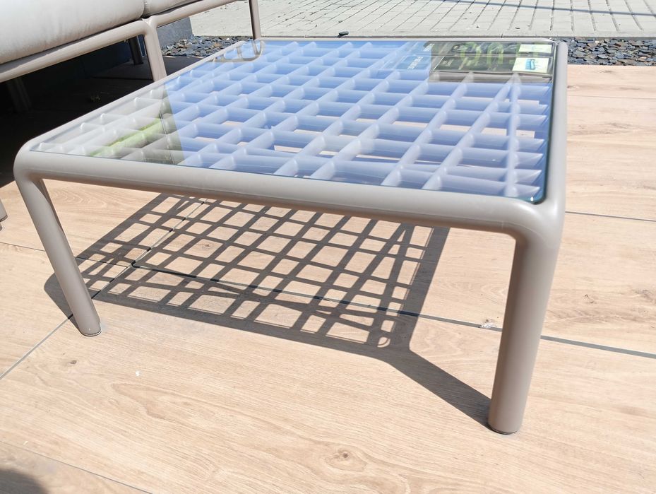 Stół ogrodowy Nardi Komodo Tavolino Vetro tortora - EKSPOZYCJA