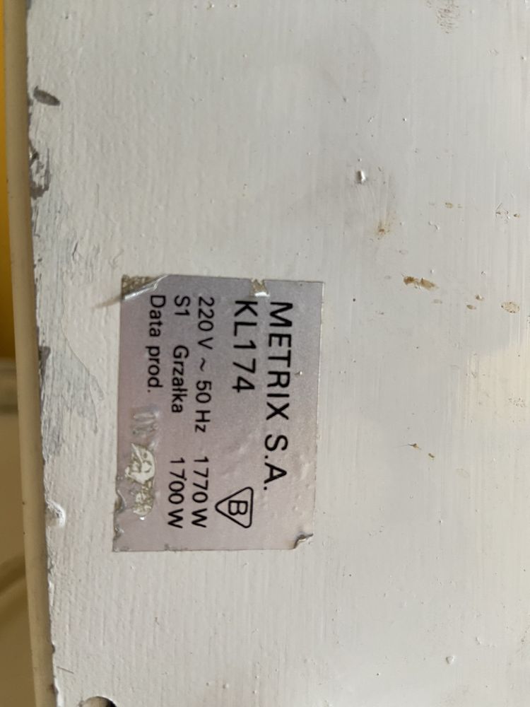 Magiel elektryczny Metrix uszkodzony docisk