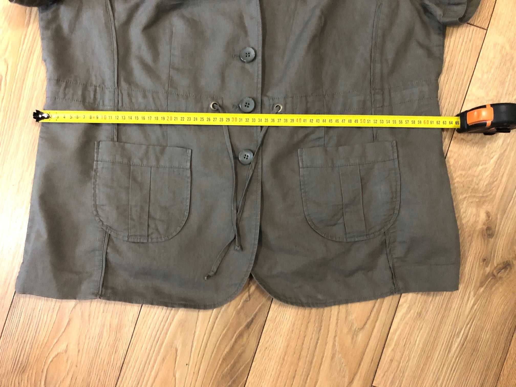 Żakiet damski lniany 2XL/50 khaki s.Oliver 55zł