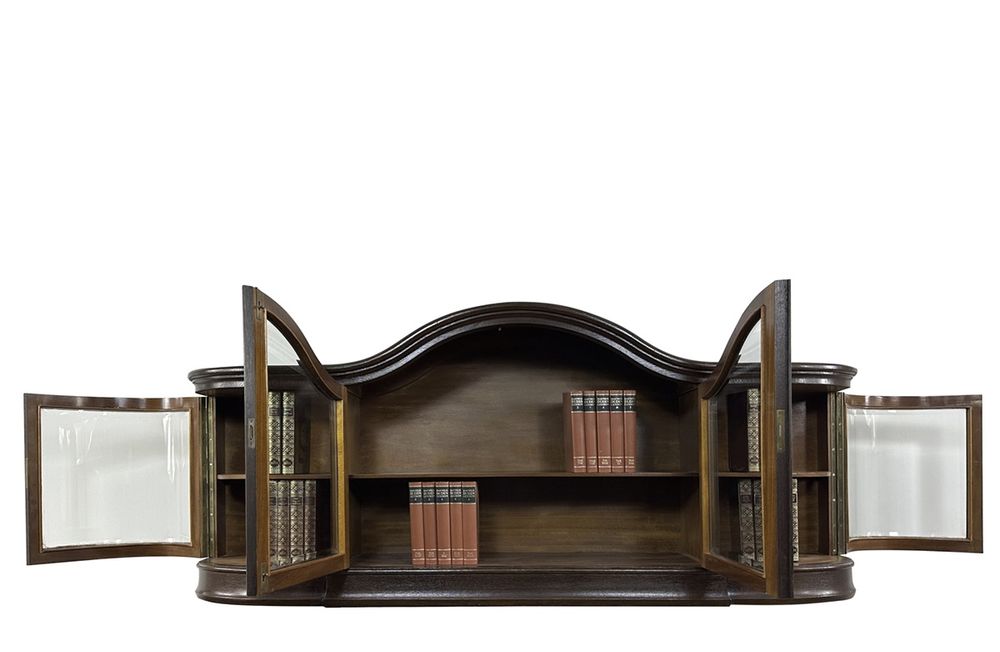 WITRYNA wisząca antyk BIBLIOTEKA podręczna rzeźbiona ROGI OBFITOŚCI