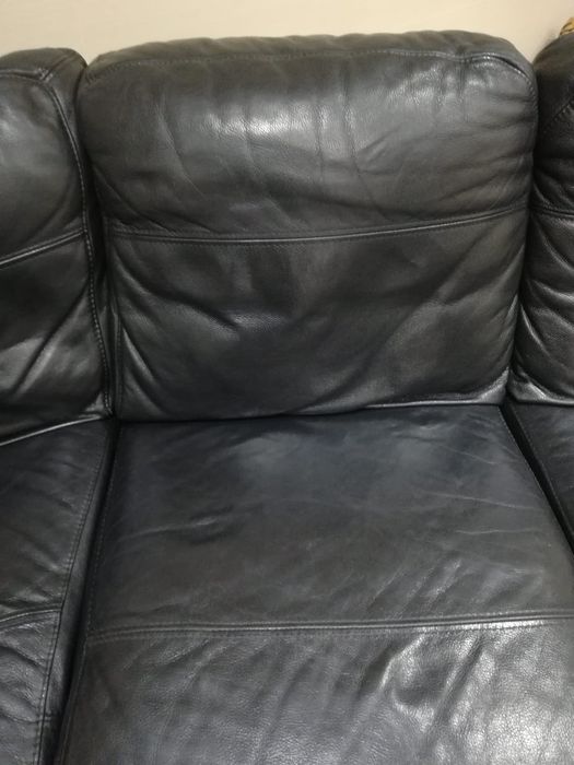 Sofá de pele de búfalo